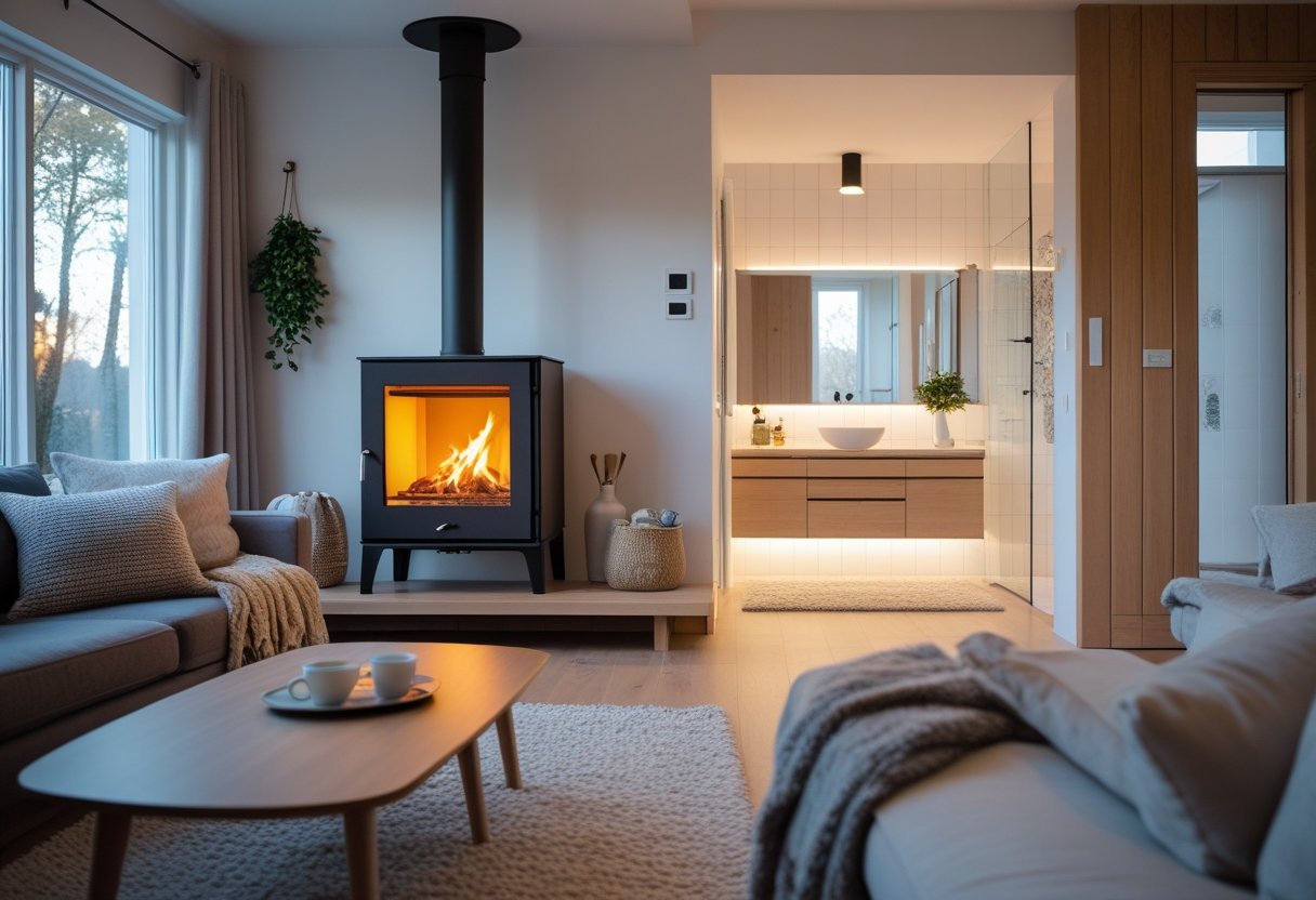 Saadan skaber du hygge i hjemmet med en braendeovn og et nyt badevaerelse i Middelfart